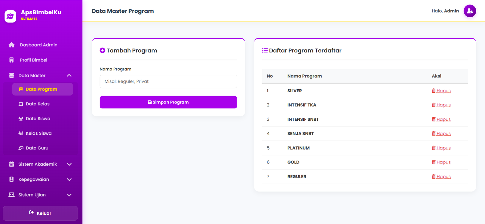 Data Program