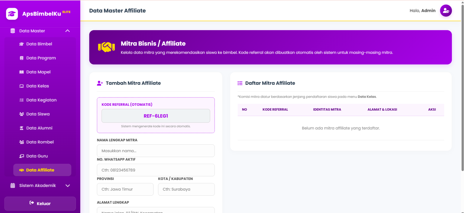 13 DATA AFFILIATE
